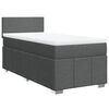 vidaXL Boxspring posteľ s matracom tmavosiv&aacute; 100x200 cm l&aacute;tka