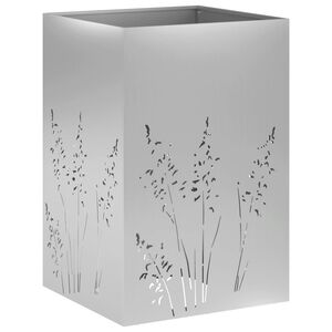 vidaXL Z&aacute;hradn&yacute; kvetin&aacute;č Strieborn&aacute; 50 x 50 x 75 cm Pozinkovan&aacute; oceľ