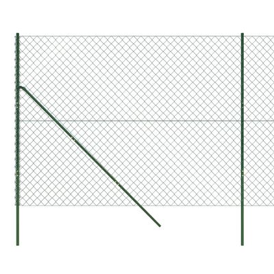 vidaXL Drôtený plot zelený 1,8x25 m