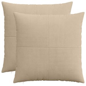 vidaXL Poťah na podložku 2 pcs ALMELO Sivohned&aacute; 70 x 70 cm man&scaron;estr