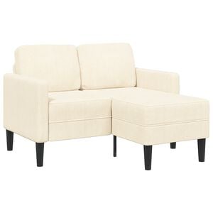 VidaXL 2-miestna pohovka s leňo&scaron;kou Kr&eacute;mov&aacute; v tvare L 125 cm Ľan