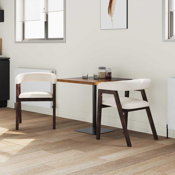 vidaXL Jed&aacute;lensk&eacute; stoličky 2 pcs Svetlohned&aacute; 54 x 57 x 73 cm