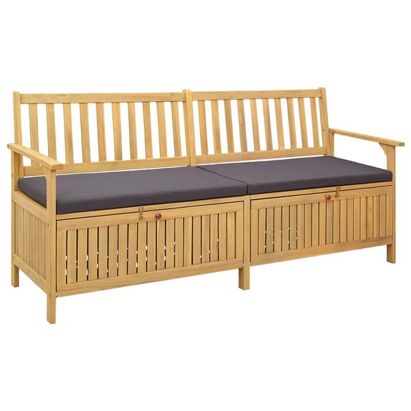 vidaXL &Uacute;ložn&aacute; lavička s vank&uacute;&scaron;om s &uacute;ložiskom s dverami