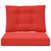 vidaXL Vank&uacute;&scaron; na vonkaj&scaron;iu pohovku 2 pcs Červen&aacute; Polyester