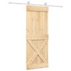 vidaXL Posuvn&eacute; dvere Pr&iacute;rodn&aacute; a biela 80 x 210 cm