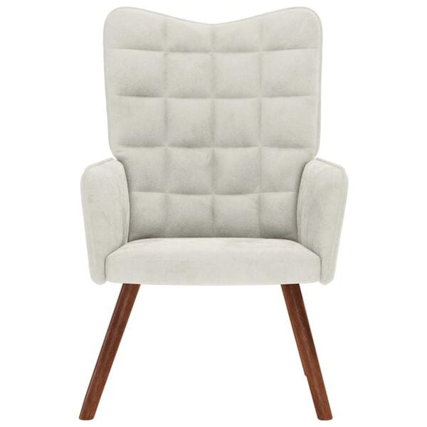 vidaXL Relaxačné kreslo, žlté, zamatové