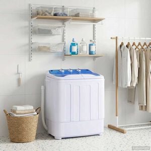vidaXL Mini pr&aacute;čka s dvojitou n&aacute;dobou, 5,6 kg