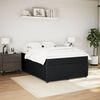 vidaXL Posteľn&yacute; r&aacute;m boxspring s matracom čierny 140x190 cm zamat