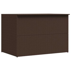 vidaXL Záhradný úložný box hnedý 150x100x100 cm polyratanový