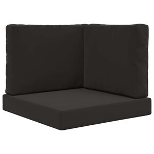 vidaXL Vank&uacute;&scaron; na vonkaj&scaron;iu pohovku 3 pcs Čierny Polyester