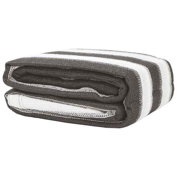 vidaXL Stanov&yacute; koberec antracitovo-biely 400x400 cm HDPE