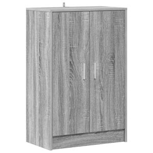 vidaXL Botn&iacute;k siv&yacute; dub sonoma 60x35x92 cm spracovan&eacute; drevo