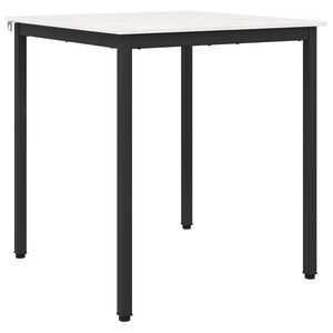 vidaXL Jed&aacute;lensk&yacute; st&ocirc;l Biela 70 x 70 x 75 cm Mas&iacute;vne borovicov&eacute; drevo