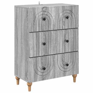 vidaXL Z&aacute;suvkov&yacute; kabinet Siv&aacute; sonoma 66 x 34,5 x 90 cm