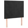 vidaXL Čelo postele čierne 80x5x118/128 cm zamatov&eacute;