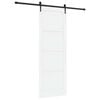vidaXL Posuvn&eacute; dvere ORKDAL 83 x 232 cm Borovicov&yacute; mas&iacute;v Biela