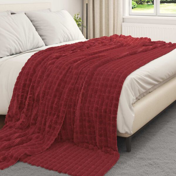 vidaXL Prikr&yacute;vky na hodenie 6 pcs Bordeaux červen&aacute; 240 x 220 cm Fl&iacute;s