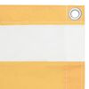 vidaXL Balk&oacute;nov&aacute; mark&iacute;za, biela a žlt&aacute; 90x400 cm, oxfordsk&aacute; l&aacute;tka