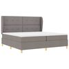 vidaXL Boxspring posteľ s matracom tmavo&scaron;ed&aacute; 90x190 cm Sivohned&aacute; l&aacute;tka
