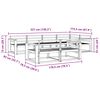 vidaXL Z&aacute;hradn&aacute; s&uacute;prava gaučov 7 pcs Pr&iacute;rodn&aacute; Pevn&eacute; ak&aacute;ciov&eacute; drevo