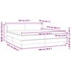 vidaXL Box Spring Posteľ s matracmi Tmavo&scaron;ed&aacute; 180x210 cm Zamat