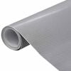 vidaXL F&oacute;lia na automobily 2 ks 4D strieborn&aacute; 100x150 cm+50x150 cm