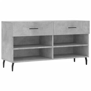 vidaXL Lavička na top&aacute;nky, bet&oacute;novo siv&aacute; 102x35x55cm, kompozitn&eacute; drevo