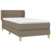 vidaXL Boxspring posteľ s matracom sivohned&yacute; 100x200 cm l&aacute;tka