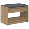 vidaXL Lavica na top&aacute;nky s vank&uacute;&scaron;om Dub artisan 63 x 38 x 45 cm