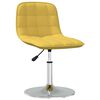 vidaXL Otočn&eacute; jed&aacute;lensk&eacute; stoličky 2 ks horčicovo-žlt&eacute; l&aacute;tkov&eacute;