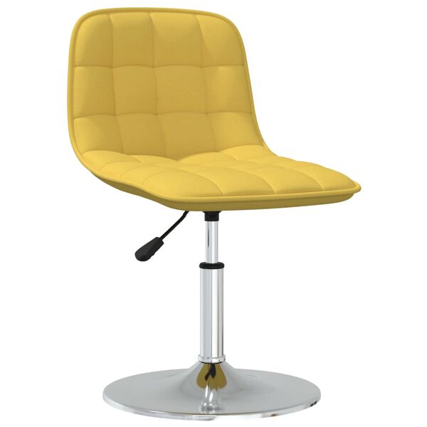 vidaXL Otočn&eacute; jed&aacute;lensk&eacute; stoličky 2 ks horčicovo-žlt&eacute; l&aacute;tkov&eacute;