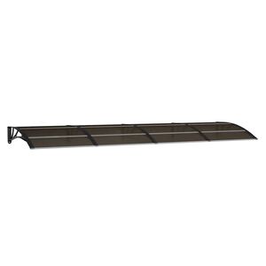 vidaXL Strie&scaron;ka na dvere čierna 350x100 cm polykarbon&aacute;t