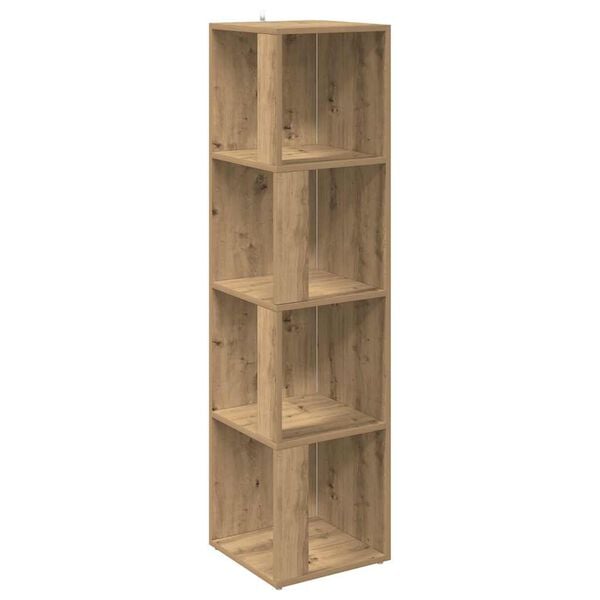 vidaXL rohov&aacute; skriňa Artisan Dub Artisan 33x33x132cm Kon&scaron;trukčn&eacute; drevo