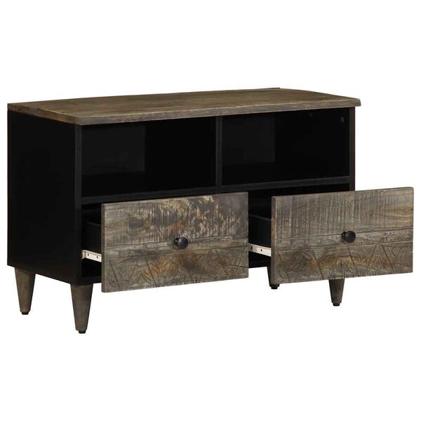 vidaXL TV skrinka Svetlo&scaron;ed&aacute; 70x33,5x46 cm Mas&iacute;vne drevo Mango