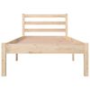 vidaXL Posteľn&yacute; r&aacute;m, borovica 75x190 cm, mal&eacute; jednol&ocirc;žko