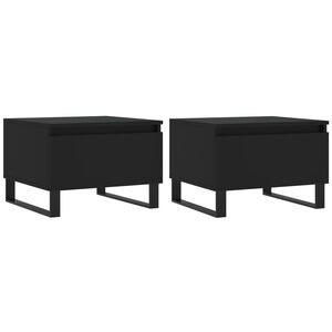 vidaXL Konferenčn&eacute; stol&iacute;ky 2 ks čierne 50x46x35 cm cm kompozitn&eacute; drevo
