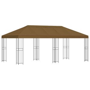 vidaXL Z&aacute;hradn&yacute; alt&aacute;nok 6 x 3 m Sivohned&aacute; Polyester a oceľ 190 gsm