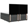 vidaXL Boxspring posteľ s matracom tmavosiv&aacute; 180x200 cm l&aacute;tka