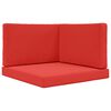 vidaXL Vank&uacute;&scaron; na vonkaj&scaron;iu pohovku Polyester Červen&aacute; 80 x 80 x 8 cm