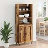 vidaXL Highboard Star&eacute; drevo 69,5 x 34 x 180 cm