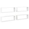 vidaXL N&aacute;stenn&eacute; police 4 ks, biele 80x15x26,5 cm, kompozitn&eacute; drevo