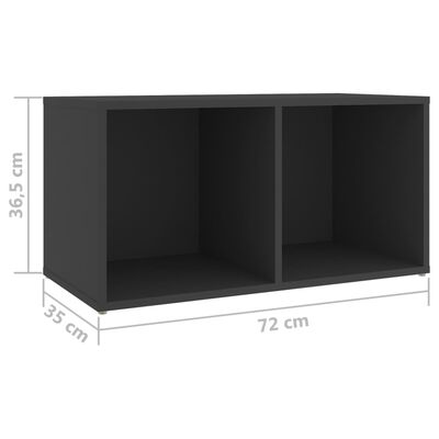 vidaXL 3-dielna súprava TV skriniek sivá drevotrieska