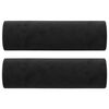 vidaXL 2-miestna pohovka s vankúšmi čierna 140 cm zamat