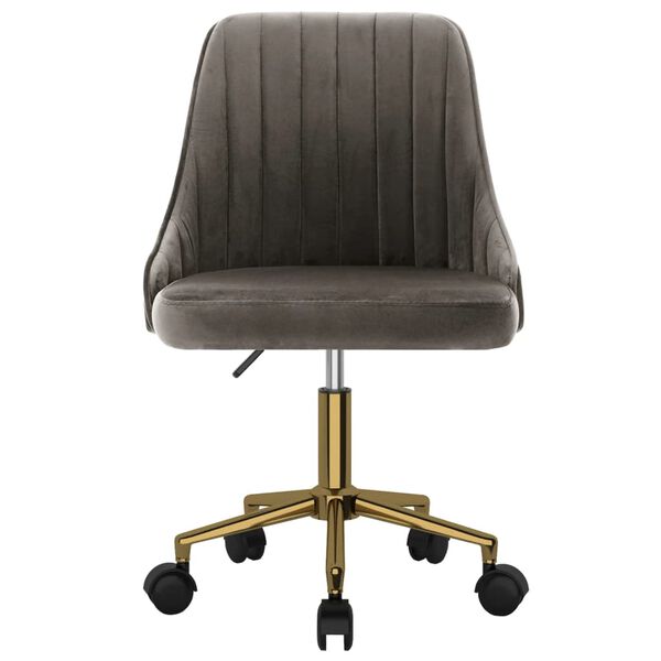 vidaXL Otočn&eacute; jed&aacute;lensk&eacute; stoličky 4 ks tmavosiv&eacute; zamatov&eacute;