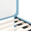 vidaXL Detský rám na posteľ s čelom Modrá 80 x 160 cm PU