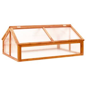 vidaXL Sklen&iacute;k hned&aacute; 114x80x50 cm jedľov&eacute; drevo