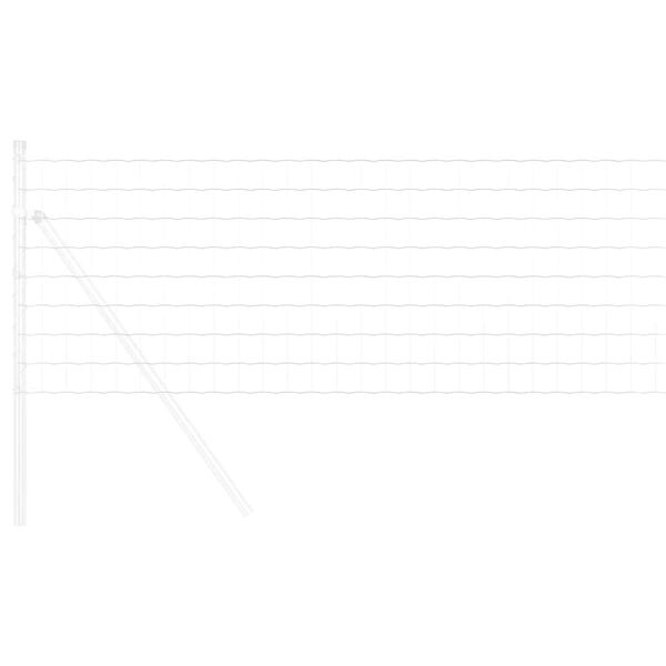 vidaXL Euro plot Strieborná 0.8 x 10 m