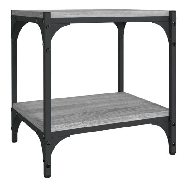 vidaXL TV skrinka sivý dub sonoma 40x33x41 cm spracované drevo a oceľ