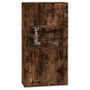 vidaXL Vysok&aacute; skrinka dymov&yacute; dub spracovan&eacute; drevo