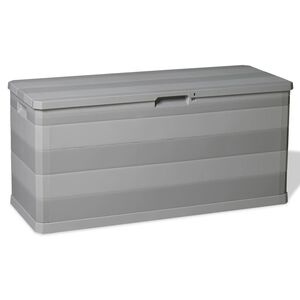 vidaXL Z&aacute;hradn&yacute; &uacute;ložn&yacute; box siv&yacute; 117x45x56 cm